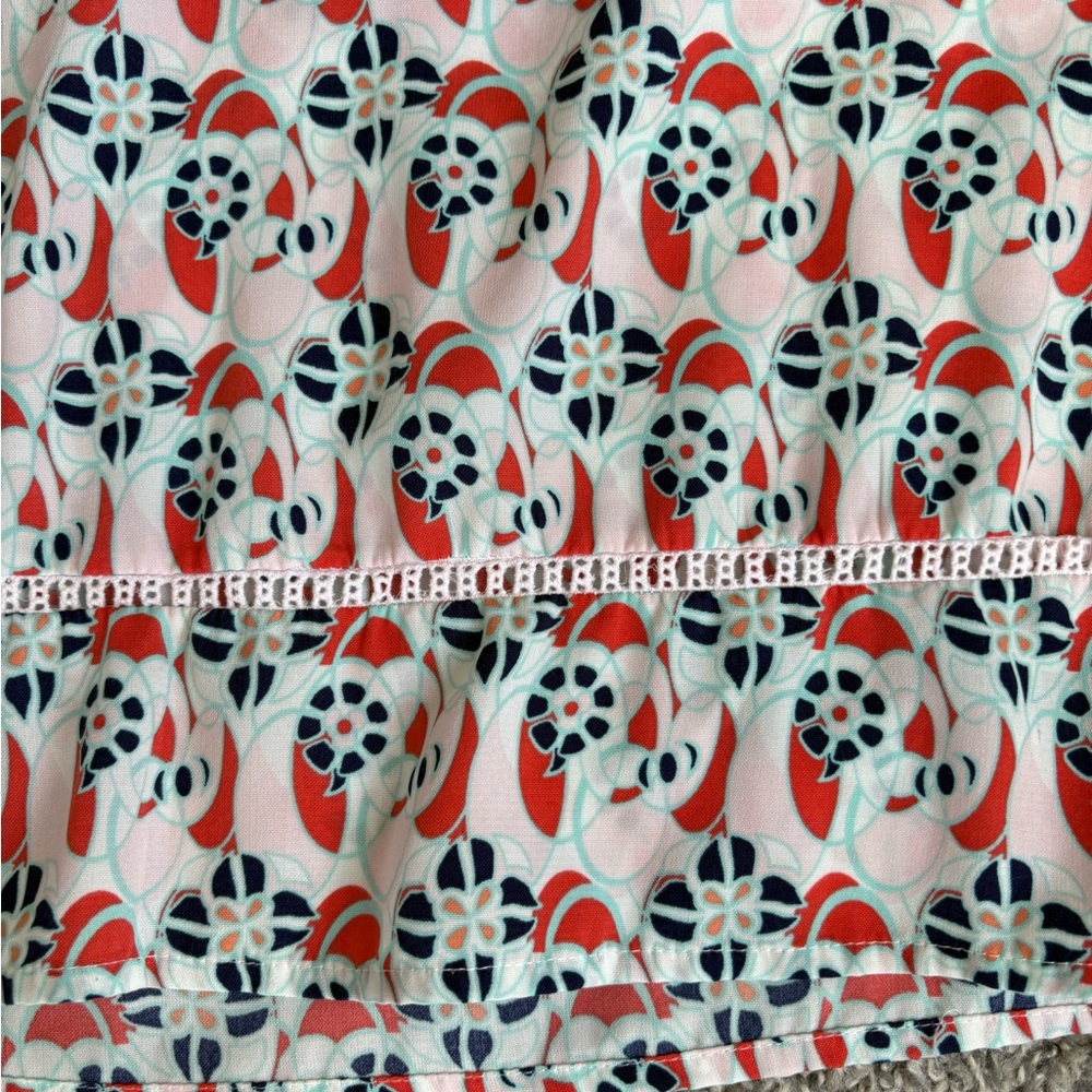 Copper Key Women's Blouse - Red, Black, and White Pattern - Picture 6 of 9